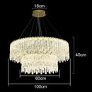 GobekUsa Crystal Chandelier: Luxury Bedroom & Living Room Lighting