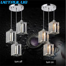GobekUsa Crystal Chandelier Luxury Ceiling Lamp LED Modern Pendant Light for Indoor Spaces