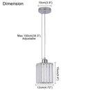 GobekUsa Crystal Chandelier Luxury Ceiling Lamp LED Modern Pendant Light for Indoor Spaces
