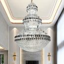 GobekUsa Crystal Chandelier Luxury Duplex Building Hollow Luxury Lamp