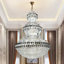 GobekUsa Crystal Chandelier Luxury Duplex Building Hollow Luxury Lamp