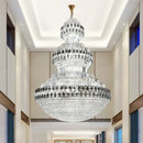 GobekUsa Crystal Chandelier Luxury Duplex Building Hollow Luxury Lamp