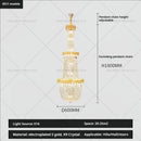 GobekUsa Crystal Chandelier: Luxury Duplex Hotel Living Room Stairwell Design