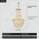 GobekUsa Crystal Chandelier: Luxury Duplex Hotel Living Room Stairwell Design