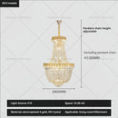 GobekUsa Crystal Chandelier: Luxury Duplex Hotel Living Room Stairwell Design