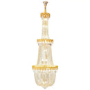 GobekUsa Crystal Chandelier: Luxury Duplex Hotel Living Room Stairwell Design