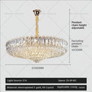 GobekUsa Crystal Chandelier: Luxury French Style Light for Elegant Living Room & Dining Area