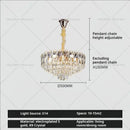 GobekUsa Crystal Chandelier: Luxury French Style Light for Elegant Living Room & Dining Area