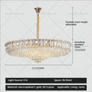 GobekUsa Crystal Chandelier: Luxury French Style Light for Elegant Living Room & Dining Area