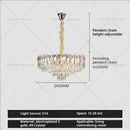 GobekUsa Crystal Chandelier: Luxury French Style Light for Elegant Living Room & Dining Area