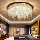 GobekUsa Crystal Chandelier: Luxury Gold Ceiling Light Fixture for Living Room, Bedroom - LED Square Design