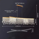 GobekUsa Crystal Chandelier: Luxury Gold LED Circle Ceiling Pendant Light