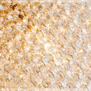 GobekUsa Crystal Chandelier: Luxury Gold Square Ceiling Light for Living Room, Bedroom LED Fixture