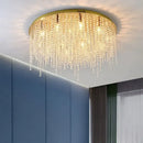 GobekUsa Crystal Chandelier: Luxury Gold Square Ceiling Light for Living Room, Bedroom LED Fixture