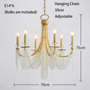 GobekUsa Crystal Chandelier: Luxury Hanging Lamp for Romantic Indoor Decor