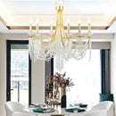 GobekUsa Crystal Chandelier: Luxury Hanging Lamp for Romantic Indoor Decor