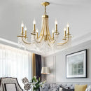 GobekUsa Crystal Chandelier: Luxury Hanging Lamp for Romantic Indoor Decor