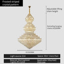 GobekUsa Crystal Chandelier: Luxury High School High-End Living Room Light Fixture