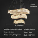 GobekUsa Crystal Chandelier Luxury LED Lighting for Living Dining Kitchen Bedroom
