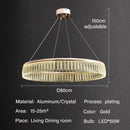 GobekUsa Crystal Chandelier Luxury LED Lighting for Living Dining Kitchen Bedroom