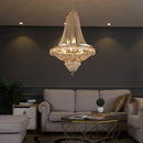 GobekUsa Crystal Chandelier: Luxury LED Pendant Light for Living Room, Hotel Lobby, Villa, Staircase.