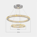 GobekUsa Crystal Chandelier: Luxury LED Pendant Lighting for Living & Dining Room