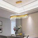 GobekUsa Crystal Chandelier: Luxury LED Pendant Lighting for Hotel, Lobby, Living Room