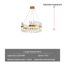 GobekUsa Crystal Chandelier: Luxury LED Pendant Lighting for Hotel, Lobby, Living Room
