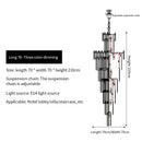 GobekUsa Crystal Chandelier: Luxury Lighting for Living Room, Villa, Exhibition Hall