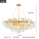 GobekUsa Crystal Chandelier: Luxury Living Decor Lighting Fixture