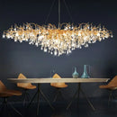 GobekUsa Crystal Chandelier: Luxury Living Decor Lighting Fixture
