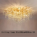 GobekUsa Crystal Chandelier: Luxury Living Decor Lighting Fixture