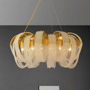 GobekUsa Crystal Chandelier: Luxury Living Room and Bedroom Pendant Light Fixture