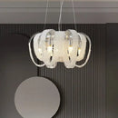 GobekUsa Crystal Chandelier: Luxury Living Room and Bedroom Pendant Light Fixture