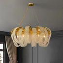 GobekUsa Crystal Chandelier: Luxury Living Room and Bedroom Pendant Light Fixture
