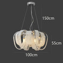 GobekUsa Crystal Chandelier: Luxury Living Room and Bedroom Pendant Light Fixture