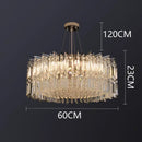 GobekUsa Crystal Chandelier, Luxury Living Room & Bedroom Pendant Light