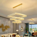 GobekUsa Crystal Chandelier: Luxury Living Room & Bedroom Pendant Light