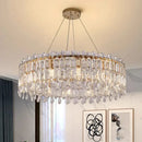 GobekUsa Crystal Chandelier: Luxury Living Room & Bedroom Pendant Light | Elegant Ceiling Lamp