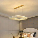 GobekUsa Crystal Chandelier: Luxury Living Room & Bedroom Pendant Light