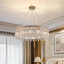 GobekUsa Crystal Chandelier: Luxury Living Room & Bedroom Pendant Light | Elegant Ceiling Lamp