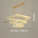 GobekUsa Crystal Chandelier: Luxury Living Room & Bedroom Pendant Light
