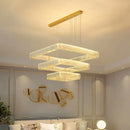 GobekUsa Crystal Chandelier: Luxury Living Room & Bedroom Pendant Light