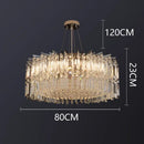 GobekUsa Crystal Chandelier, Luxury Living Room & Bedroom Pendant Light