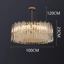 GobekUsa Crystal Chandelier, Luxury Living Room & Bedroom Pendant Light