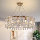 GobekUsa Crystal Chandelier: Luxury Living Room & Bedroom Pendant Light | Elegant Ceiling Lamp