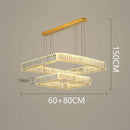 GobekUsa Crystal Chandelier: Luxury Living Room & Bedroom Pendant Light