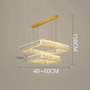 GobekUsa Crystal Chandelier: Luxury Living Room & Bedroom Pendant Light