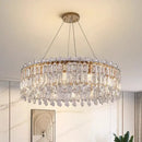 GobekUsa Crystal Chandelier: Luxury Living Room & Bedroom Pendant Light | Elegant Ceiling Lamp