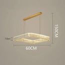 GobekUsa Crystal Chandelier: Luxury Living Room & Bedroom Pendant Light